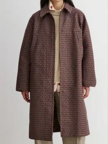 레이첼 코미 패턴 롱 코트