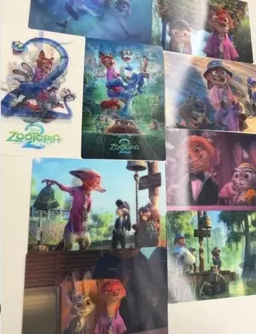주토피아 렌티큘러 엽서 디즈니 스토어 닉 주디