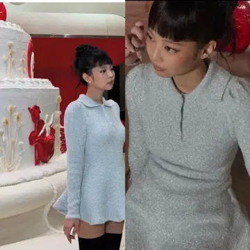 bibiy LISA PEPURAMU KNIT 제니 jennie