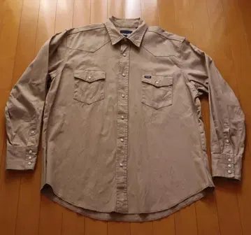 Wrangler 랭글러 웨스턴 셔츠 XL 빅 실루엣 베이지