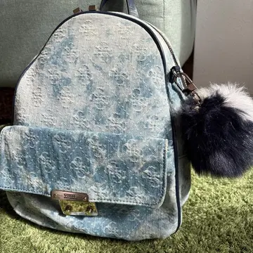 guess 데님 모노그램 백팩