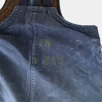 40s 빈티지 USN 데크 오버롤 알파카 스텐실 50s