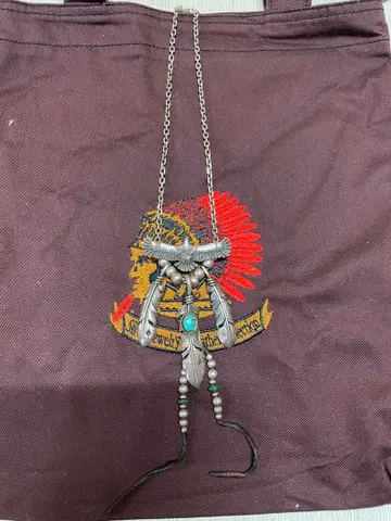 SAAD 이글 x 페더 커스텀 목걸이 925 실버 터콰이즈