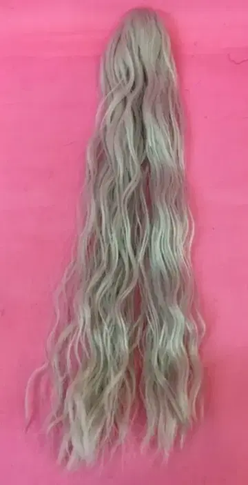 내열 인형 가발 [히메카즈라] 바운스 웨이브 화이트 실버