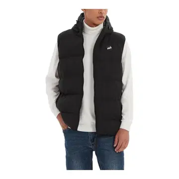 남성용 mh 다운 베스트 L 다크 그레이 다운 자켓 아웃도어 경량 발수