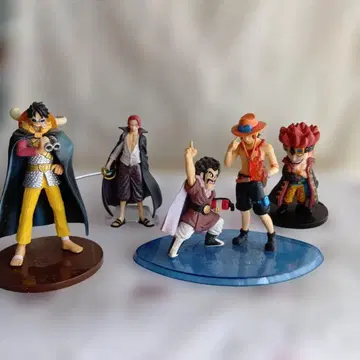원피스 애니메이션 피규어 세트 5체 세트 7cm~10cm 중고