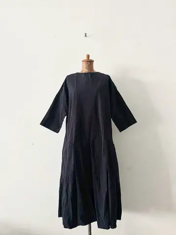 [ 미사용 ] Gauze 코튼 원피스 네이비 스페이스 G 306