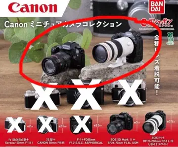 Canon 미니어처 카메라 컬렉션 가챠 2점