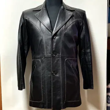 플랫 헤드/가죽 테일러드 코트