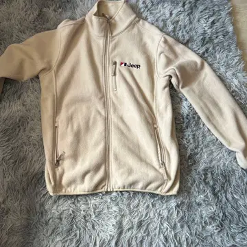 Jeep 플리스 자켓 크림색