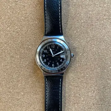 Swatch irony 스와치 블랙 날짜 손목시계
