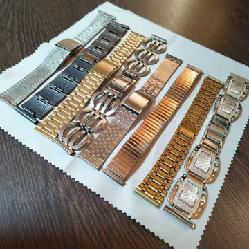 금속제 시계 밴드 8개 세트 실버 골드 블랙
