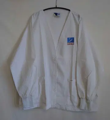 US 구제 Landau 화이트 스크럽 가디건/2XL