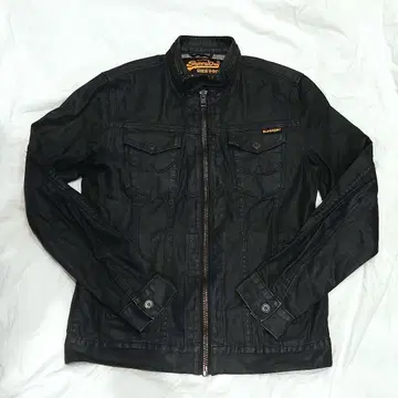 SuperDry 블랙 데님 자켓 극도 건조(하세요)