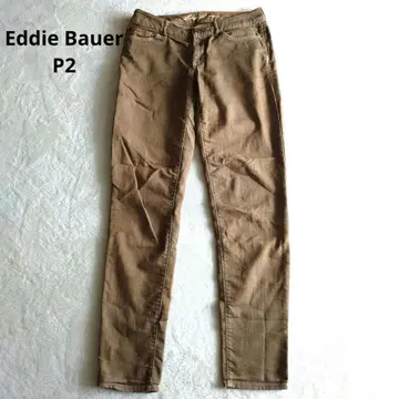 에디 바우어 슬림 코튼 팬츠 브라운 P2 스트레치 얕은 가랑이