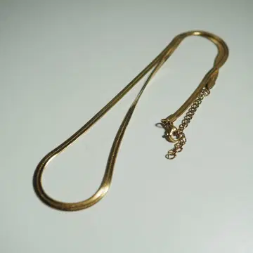 목걸이 골드 체인 스네이크 금 도금 51cm 컨디션 최상