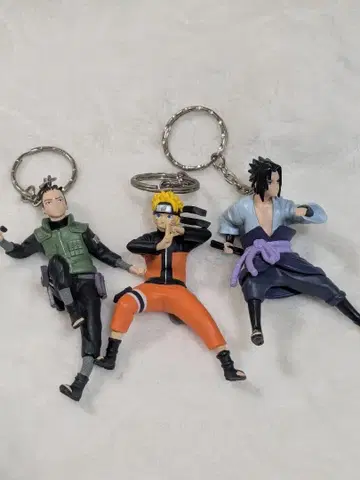 NARUTO 빅 피규어 키링 나루토 사스케 시카마루