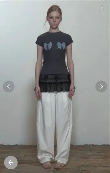 scluptor 보우보우베이비T 차콜 M 사이즈