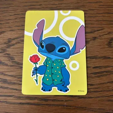 가위바위보 카드 디즈니 스토어 10주년 한정판 카드 스티치 (흠집 있음)