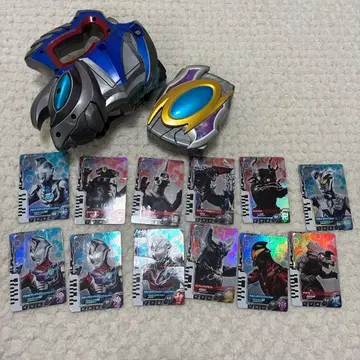 울트라맨 변신 벨트와 카드 세트