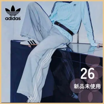 미사용 새상품 adidas 아디다스 데님 지퍼 팬츠 26 청바지