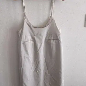 B:MING BEAMS 크림색 슬립 드레스 원피스