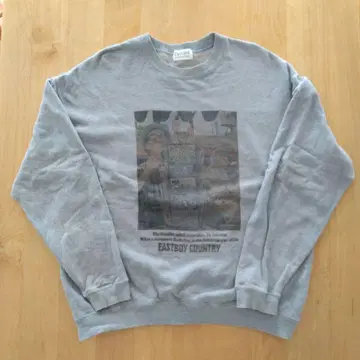 레어 90년대 EASTBOY 빈티지 맨투맨 M 사이즈 블루 그레이