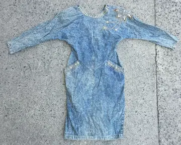 데님 원피스 y2k 페어리 헤이세이 갸루 구제 의류 걸 y65