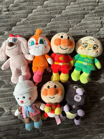 호빵맨 프리티 빈즈 봉제 인형 7개 세트