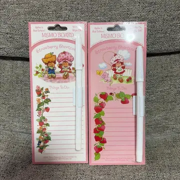 스트로베리 숏케이크 메모 보드 세트