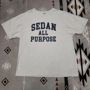 일본제 SEDAN ALL PURPOSE 프린트 티셔츠 그레이 L