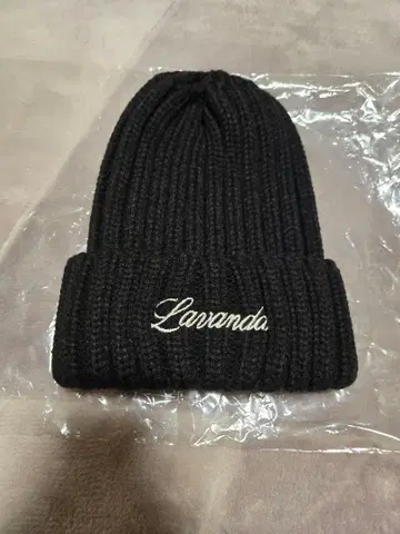 Lavanda 우노 미사코 블랙 니트 모자
