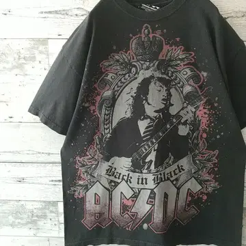 인기 2009년 ACDC 역동감 빅 프린트 T셔츠 밴드T