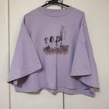 BEDSIDE DRAMA 라벤더 오버 사이즈 T셔츠