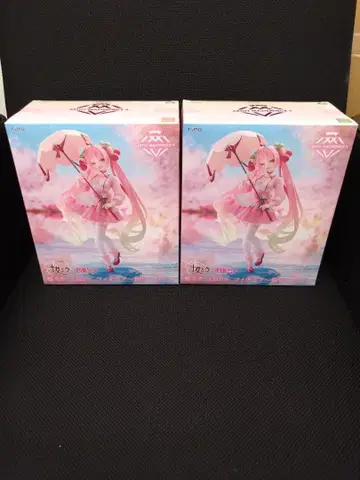 벚꽃 미쿠 AMP+ 피규어 벚꽃 드레스ver. 2체 세트