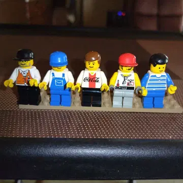 올드 레고 미니 피규어 5체