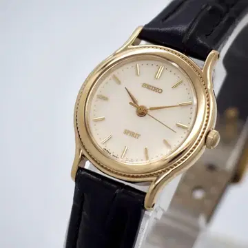 67 작동 SEIKO 여성용 시계 박스 포함 골드 SPIRIT 원형