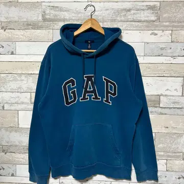 GAP 갭 로고 후드티 M 파랑