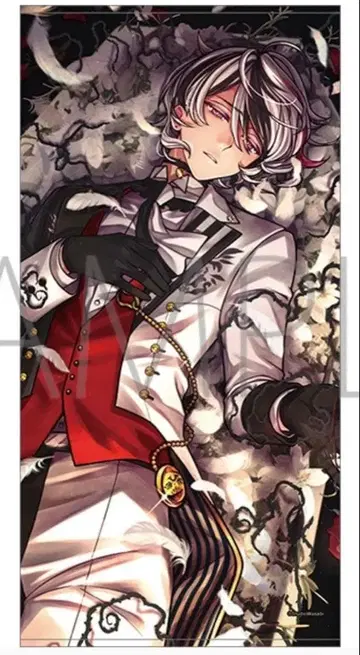 악마 집사와 검은 고양이 아쿠네코 벨리안 빅 타월