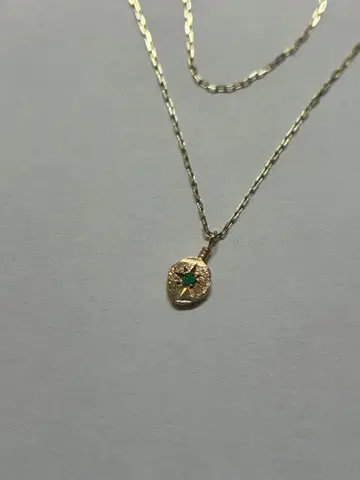 K10 에메랄드 목걸이