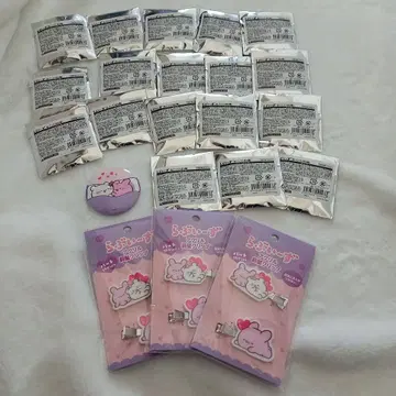 러브리즈 아크릴 앞머리 클립 3개 세트 & 캔 배지 19개