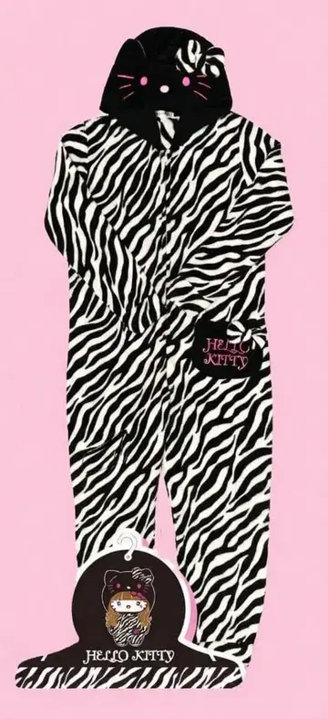 헬로키티 돈키 한정판 콤비네존 인형옷 제브라 L 블랙 새상품 즉시 결제