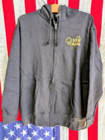 스퀴드 매니아 지퍼 후드티 블랙 L