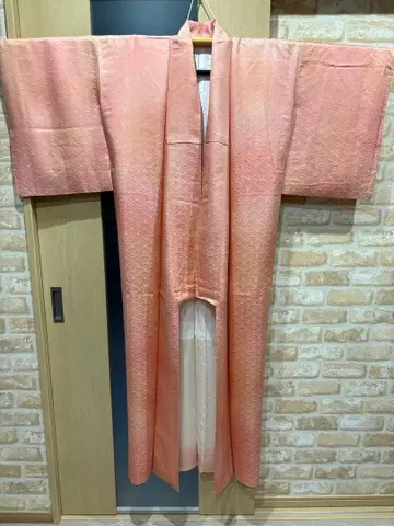 청해파 문양의 이로무지 이중 기모노