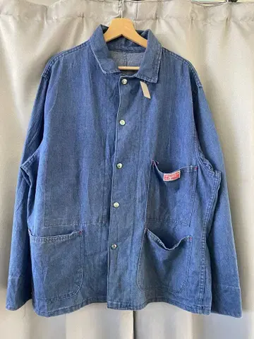60s WHITEFIELD 데님 커버올 워크 자켓 빈티지