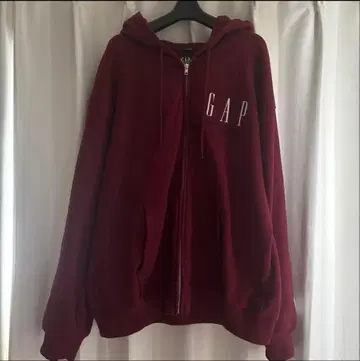 GAP 30주년 기념 헤비웨이트 GAP 로고 집업 후드티