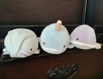 대왕고기아이스크림 이카 일각 고래 봉제 인형 세트