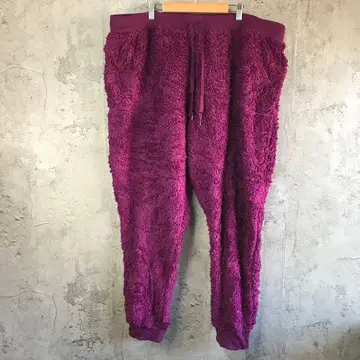 E198 구제 의류 파자마 팬츠 마젠타 무지 90s Y2K