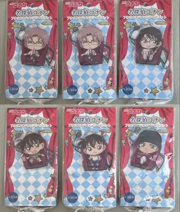 [미사용 새상품] 명탐정 코난 아크릴 키링 6개 세트