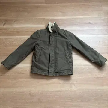 APC A.P.C 보아 카라 부착 올리브 그린 자켓